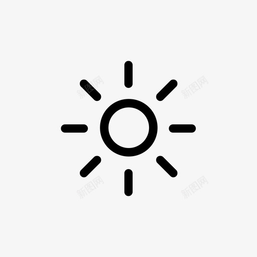 阳光温暖的天气晴朗的天气图标svg_新图网 https://ixintu.com 323 中风 夏天 好天气 春天 晴朗的天气 温暖的天气 简单 阳光