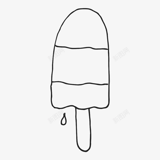 冰棒美味请客图标svg_新图网 https://ixintu.com 冰棒 夏天 插图 糖 糖果 素描 美味 融化 请客 零食