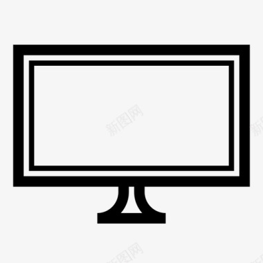 显示器电视屏幕图标图标