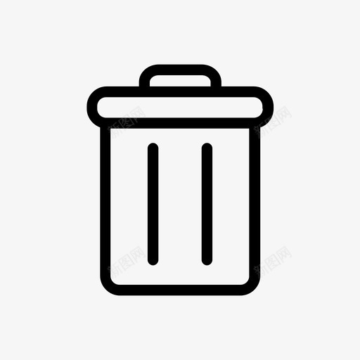垃圾桶用户界面扔掉图标svg_新图网 https://ixintu.com 使用界面设计 回收 回收桶 垃圾桶 扔掉 用户界面线图标 用户界面设计 简单图标