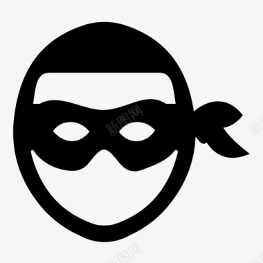 小偷掠夺者面具图标图标
