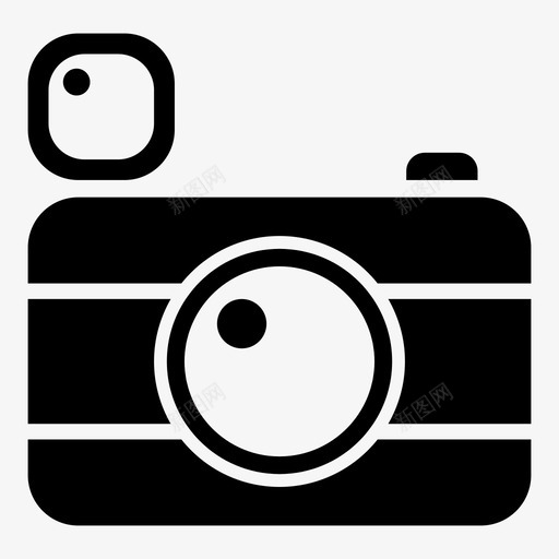 相机玩具塑料图标svg_新图网 https://ixintu.com holga lomography 塑料 复古 摄影 玩具 相机 胶卷相机 镜头 闪光灯