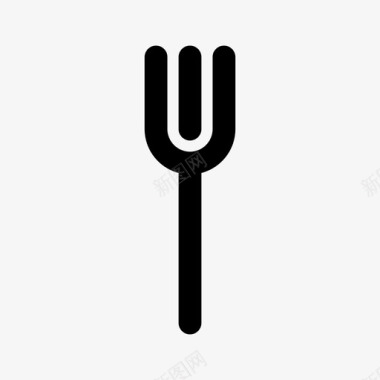 叉子消费品餐具图标图标