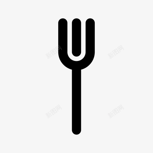 叉子消费品餐具图标svg_新图网 https://ixintu.com 叉子 消费品 餐具