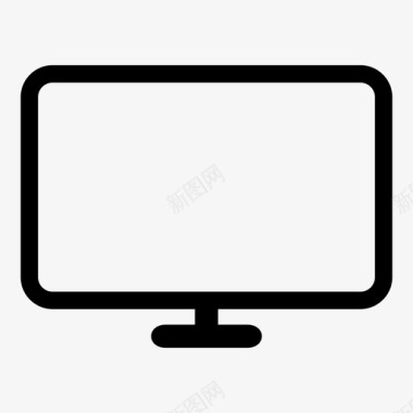 电视电视屏幕视频图标图标