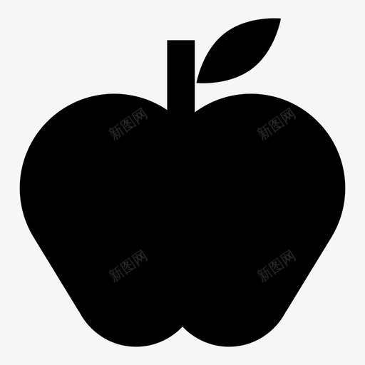 苹果植物有机图标svg_新图网 https://ixintu.com mac 健康 图标 旋钮 有机 植物 水果 自然 苹果 营养 食物