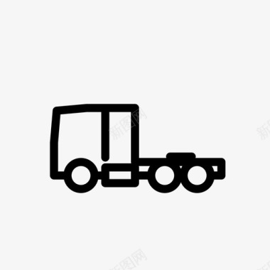 卡车卡车司机拖拉机图标图标