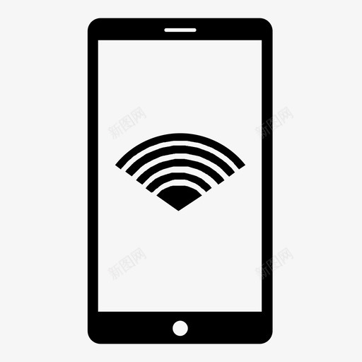 电话信号互联网接收图标svg_新图网 https://ixintu.com wifi 互联网 接收 智能手机 电话信号 电话接收