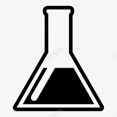 烧杯试管科学图标图标