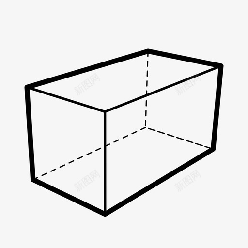 立方体三维空间图标svg_新图网 https://ixintu.com 三维 体积 几何 制造空间 建筑 形状形式 物体 空间 立方体