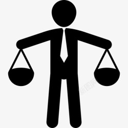 一个人拿着乒乓球拍手上拿着两个东西的人看起来像是一个人类平衡的天平人人力资源图标高清图片