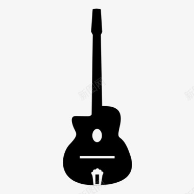 吉他空气手摇琴图标图标