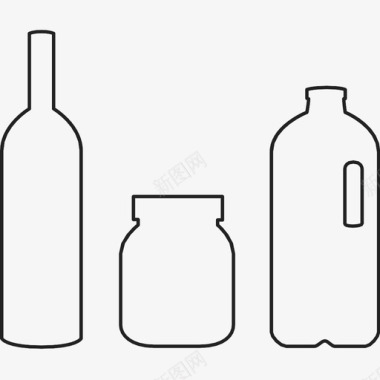 容器分类瓶子图标图标