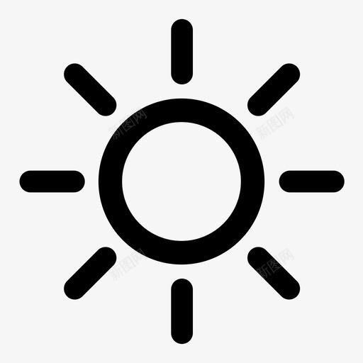 阳光温暖紫外线图标svg_新图网 https://ixintu.com 假日 夏日 温暖 炎热 紫外线 阳光
