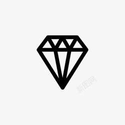 碳石钻石价值纹身图标高清图片