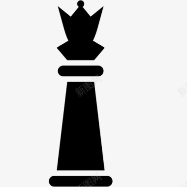 皇后棋盘游戏象棋图标图标