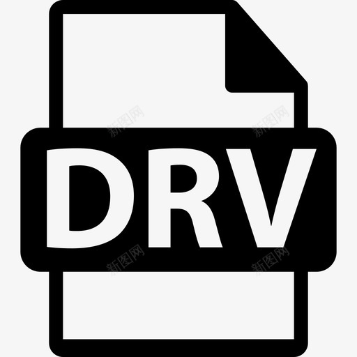 DRV文件格式符号接口文件格式文本图标svg_新图网 https://ixintu.com DRV文件格式符号 接口 文件格式文本