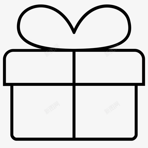 礼物盒子纸图标svg_新图网 https://ixintu.com 包装纸 盒子 礼物 纸
