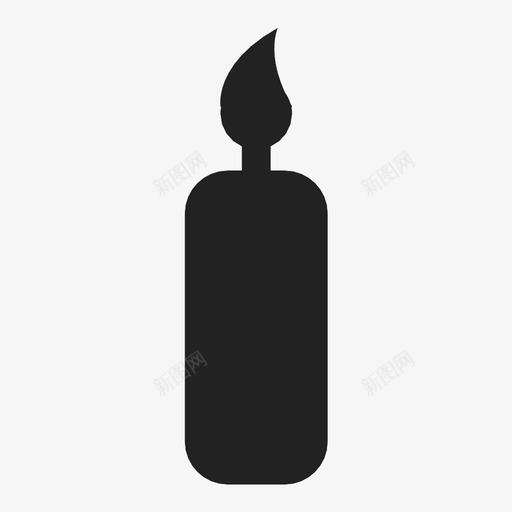 蜡烛燃烧火焰图标svg_新图网 https://ixintu.com 光 火焰 燃烧 蜡烛