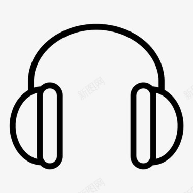 耳机耳罩音乐电话图标图标