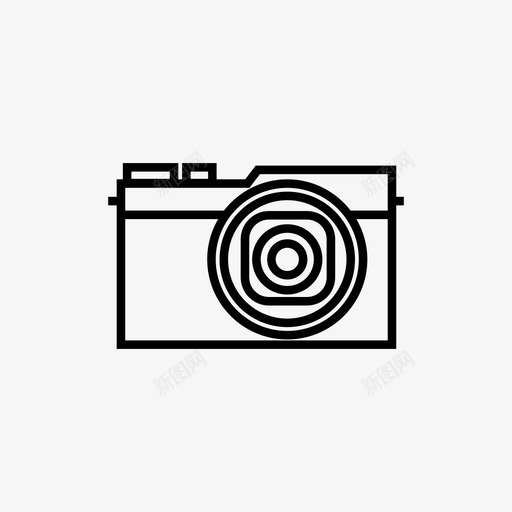 照片摄影师摄影图标svg_新图网 https://ixintu.com 单反相机 小型数码相机 尼康 摄影 摄影师 数码摄影 数码相机 照片 视频 镜头