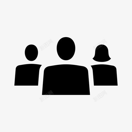团队日常小组图标svg_新图网 https://ixintu.com 事 人 会议 团队 头像 小组 日常 用户 轻松愉快