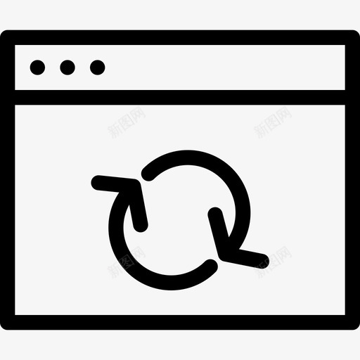 刷新窗口重新启动恢复图标svg_新图网 https://ixintu.com ui web浏览器 windows 刷新窗口 形状 恢复 标志 用户界面 站点 设置 重新启动