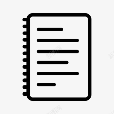 笔记本文本文档简单图标图标