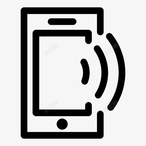 呼叫智能手机铃声图标svg_新图网 https://ixintu.com 呼叫 声音开启 拨号 智能手机 电话呼叫 移动电话 铃声 音频