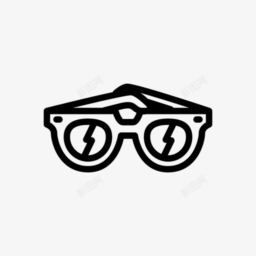 太阳镜墨镜镜框图标svg_新图网 https://ixintu.com 100daysproject 100icons100days Beccoashea sight 墨镜 太阳镜 眼镜 镜框