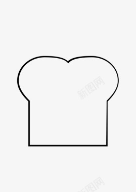 面包烤面包主食图标图标