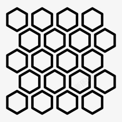 六边形瓷砖瓷砖网格六边形图标高清图片