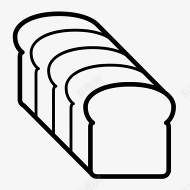 面包产品营养图标图标