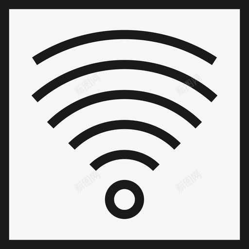 wifiwi-fi通用图标svg_新图网 https://ixintu.com mnml图标集 wi-fi wifi 信号 方形 极简主义 现代 简单 简洁 简约图标 轮廓 通用