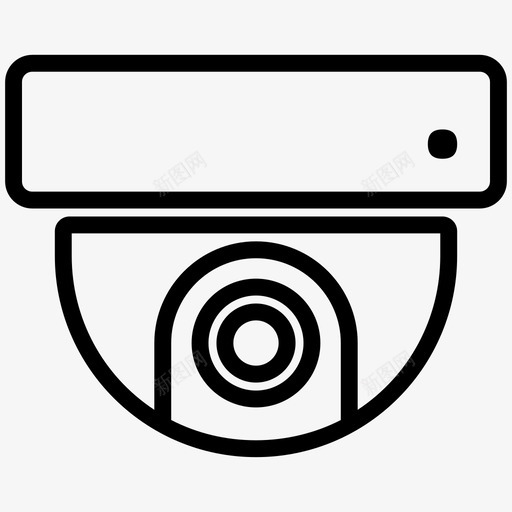 监控摄像头天花板摄像头屋顶摄像头图标svg_新图网 https://ixintu.com 天花板摄像头 安全摄像头 屋顶摄像头 手表 监控摄像头