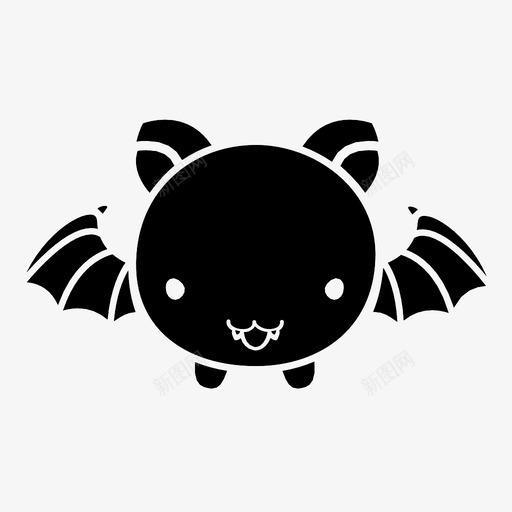 蝙蝠吸血鬼卡瓦伊图标svg_新图网 https://ixintu.com 万圣节 卡瓦伊 可爱 吸血鬼 蝙蝠 表情符号 飞行 飞行蝙蝠