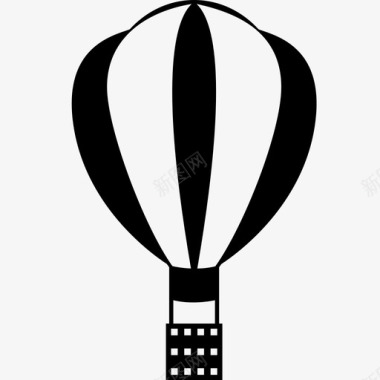 热气球气球空中旅行图标图标