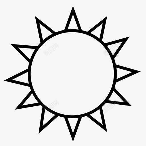 阳光温暖的天气晴朗的天气图标svg_新图网 https://ixintu.com 夏天 春天 晴朗的天气 温暖的天气 炎热的天气 阳光