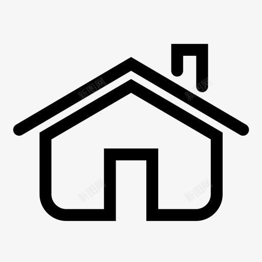 房子家居住空间图标svg_新图网 https://ixintu.com 住所 家 居住空间 房地产 房子