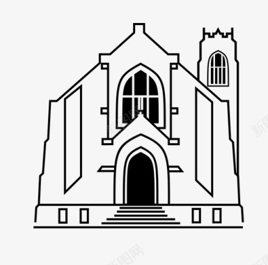 圣彼得斯天主教堂象形文字耶稣图标图标
