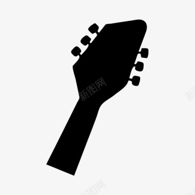 吉他曲调弦乐器图标图标