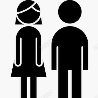 夫妻人婚姻图标图标