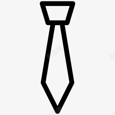 领带线图标男性图标