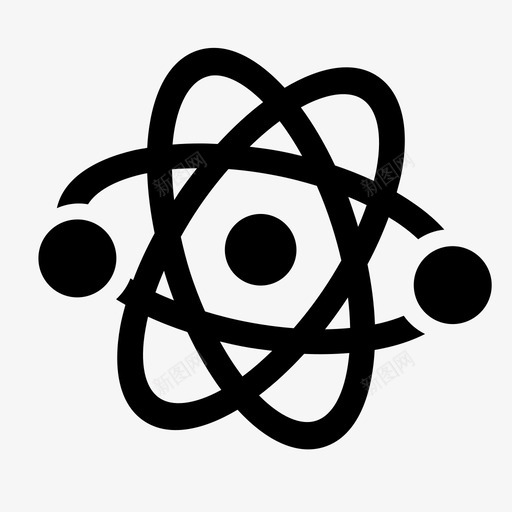 原子科学粒子图标svg_新图网 https://ixintu.com 原子 原子粒子 基础 宇宙 核 知识 科学 粒子