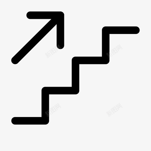 楼梯梯子楼层图标svg_新图网 https://ixintu.com 台阶 商场 导航 梯子 楼层 楼梯