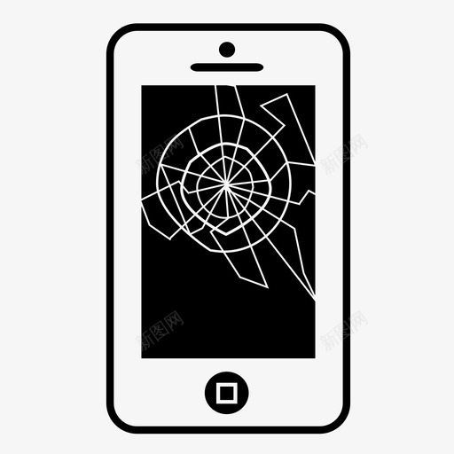 手机坏了iphone玻璃图标svg_新图网 https://ixintu.com iphone 失败 屏幕破碎 愤怒 手机坏了 挫败 玻璃