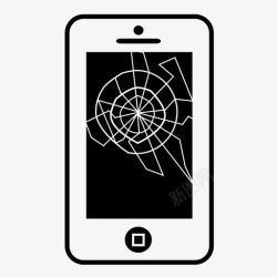 坏了的玻璃图片手机坏了iphone玻璃图标高清图片