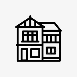100days住宅住房房地产图标高清图片