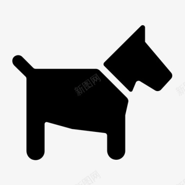 狗动物驯养图标图标