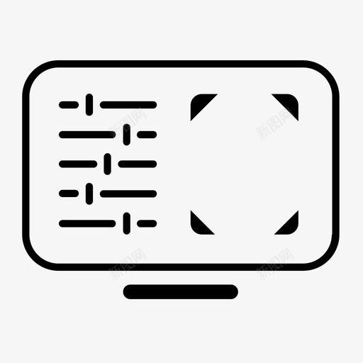 设置调整参数图标svg_新图网 https://ixintu.com 参数 屏幕 工具 设置 调整